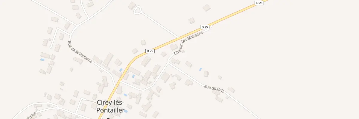 Plan du 5 Rue du Bois à Cirey-lès-Pontailler