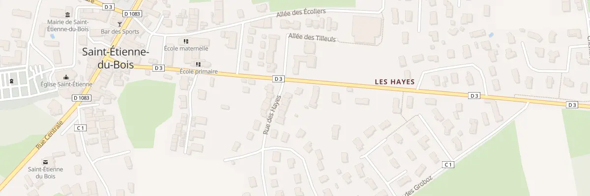 Plan du 25 Rue des Hayes à Saint-Étienne-du-Bois