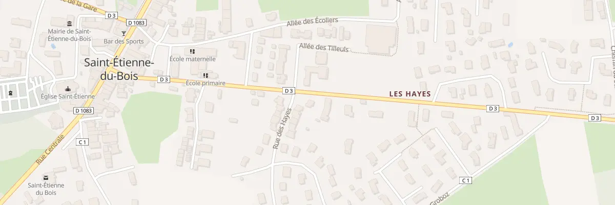 Plan du 26 Rue des Hayes à Saint-Étienne-du-Bois