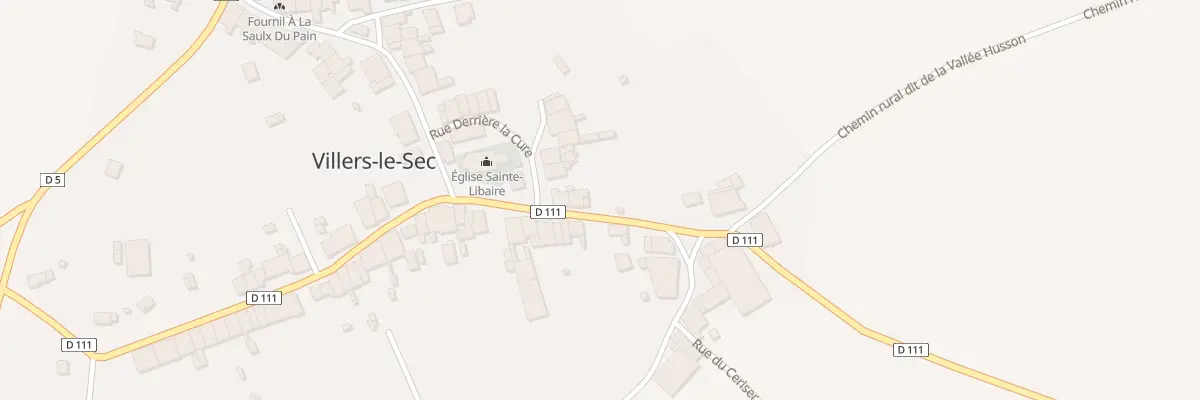 Plan du 3 Rue de la Tuilerie à Villers-le-Sec