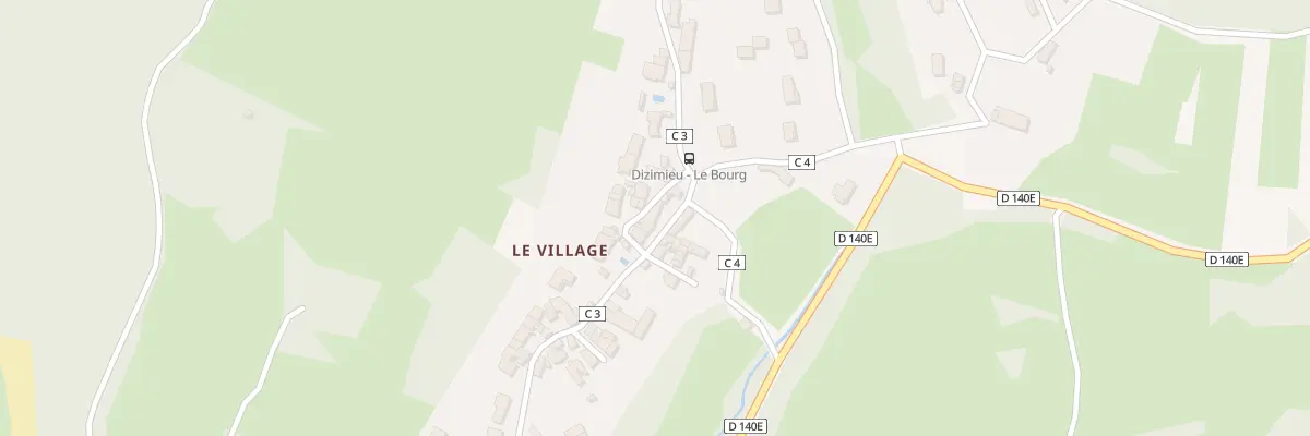 Plan du 34 Rue du Village à Dizimieu