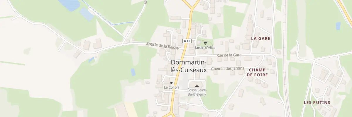 Plan du 140 Gr Grande Rue à Dommartin-lès-Cuiseaux