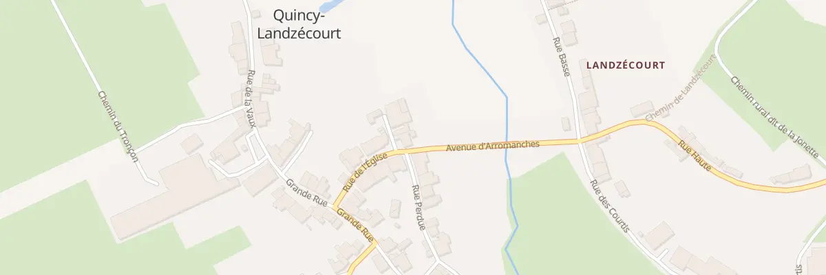 Plan du 2 Imp des Tilleuls à Quincy-Landzécourt