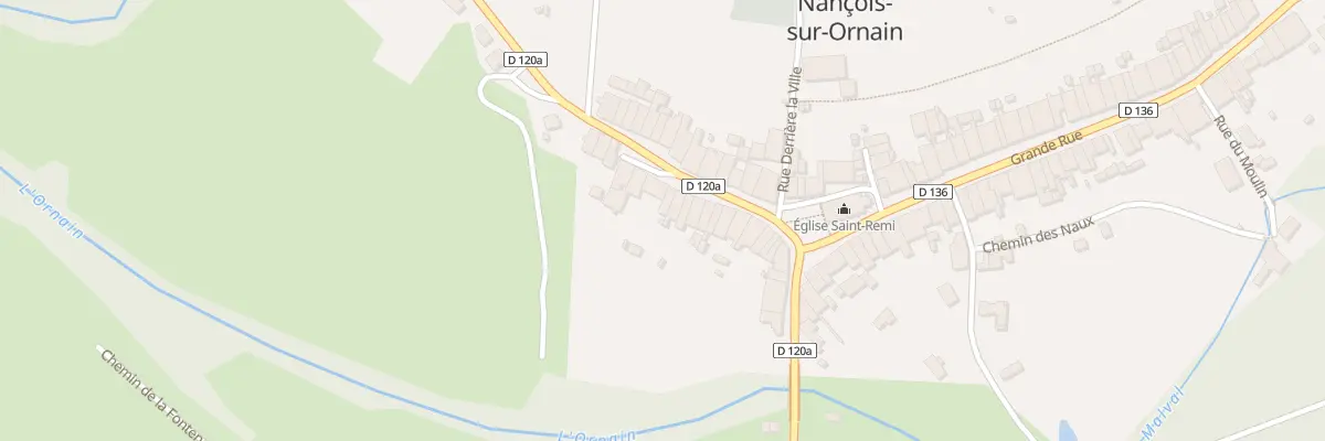 Plan du 23 Rue de la Gare à Nançois-sur-Ornain