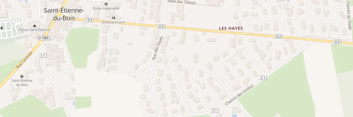 Plan du 28 Rue des Lauriers à Saint-Étienne-du-Bois