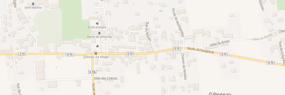 Plan du 1365 Rte du Dauphiné à Gillonnay
