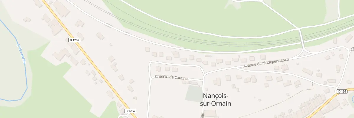 Plan du 9 Av de l’Indépendance à Nançois-sur-Ornain