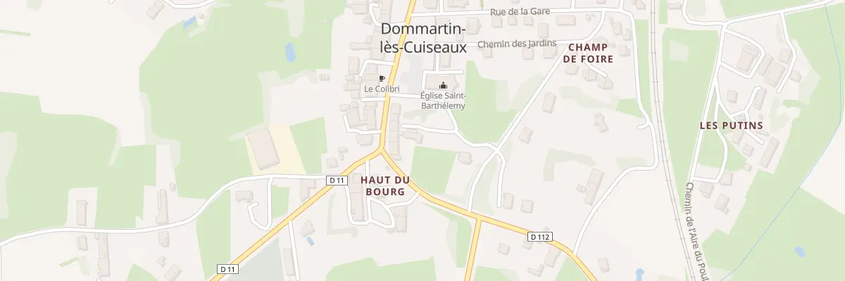 Plan du 285 Gr Grande Rue à Dommartin-lès-Cuiseaux