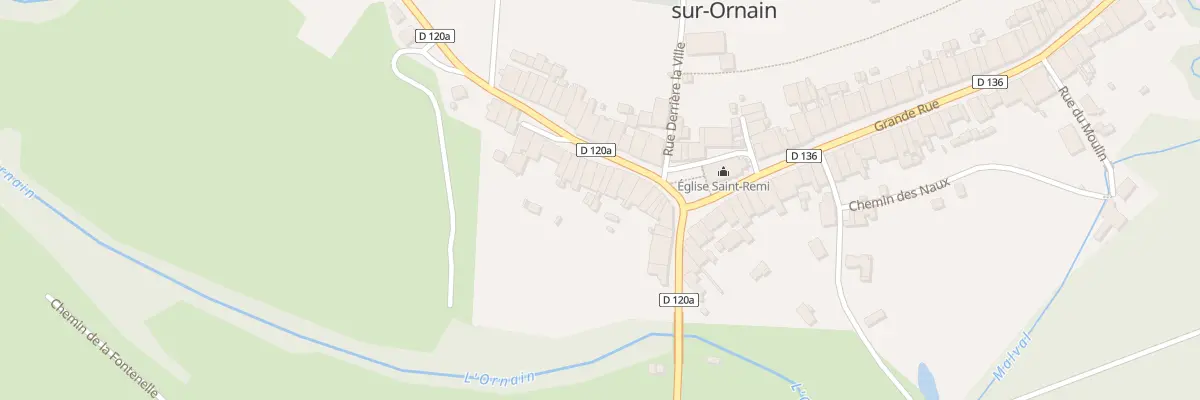 Plan du 13 Rue de la Gare à Nançois-sur-Ornain