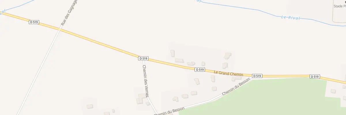 Plan du 134 Le Grand Chemin à Brézins