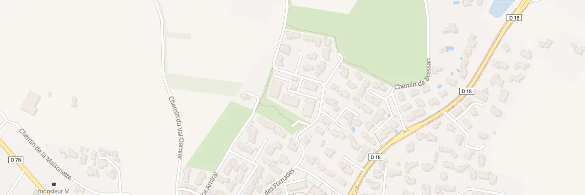 Plan du 377 Che des Fumades à Saint-Cannat