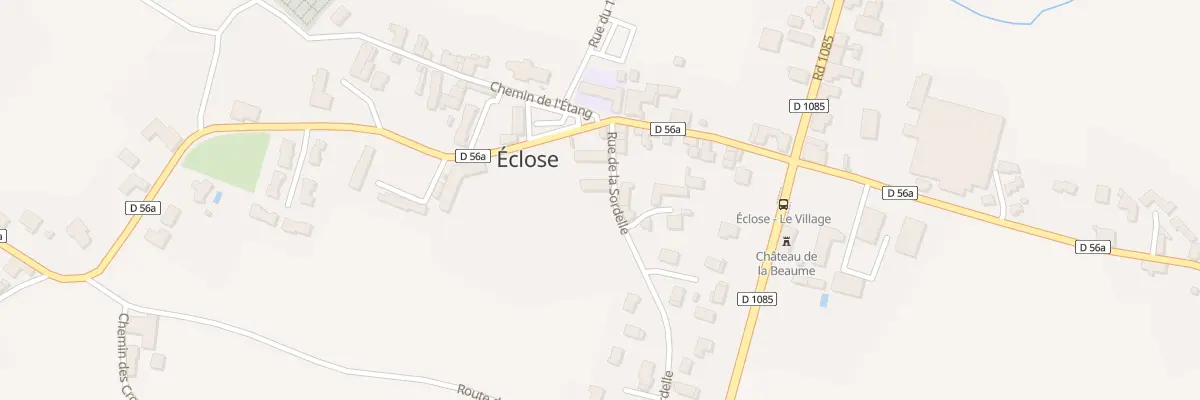 Plan du Village à Eclose-Badinières