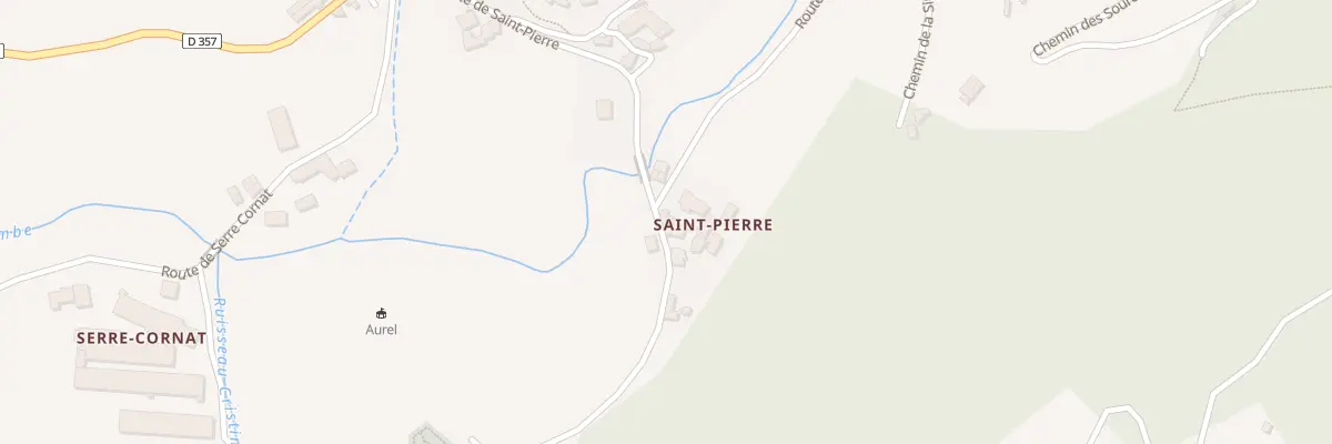 Plan du 327 Rte de Saint Pierre à Aurel