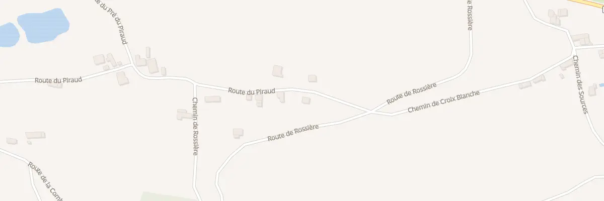 Plan de Au Piraud à Saint-Pierre-de-Bressieux