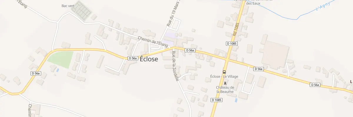 Plan du 23 Rue de la Sordelle à Eclose-Badinières