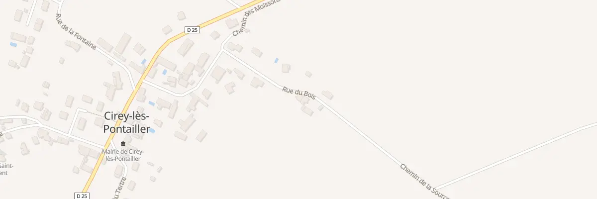 Plan du 14 Rue du Bois à Cirey-lès-Pontailler