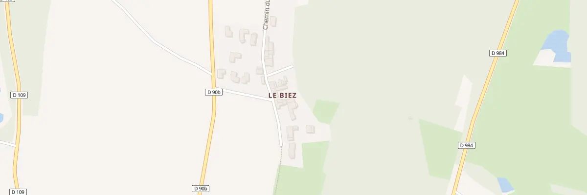 Plan du 5276 Le Biez à Priay