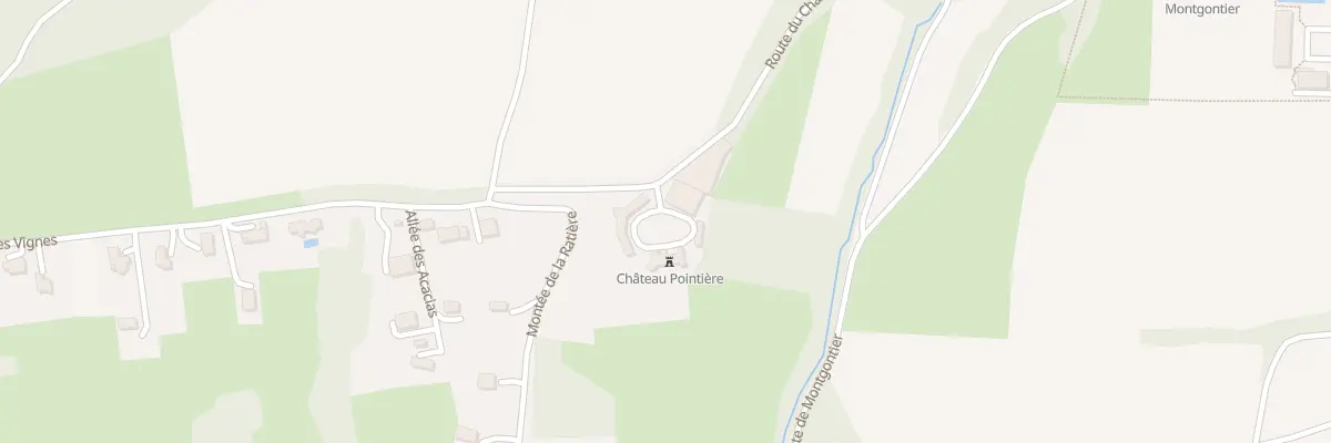 Plan du 120 Rte du Chateau de Pontieres à Gillonnay