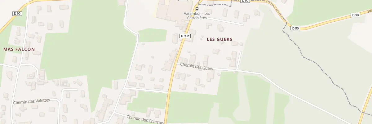 Plan du 23 Che des Guers à Priay