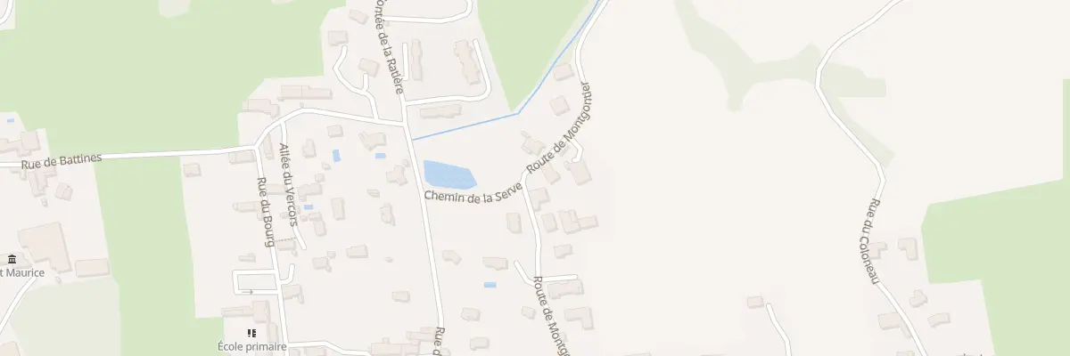 Plan du 230B Rte de Montgontier à Gillonnay