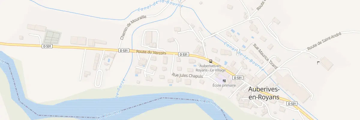 Plan du 580 Rte du Vercors à Auberives-en-Royans