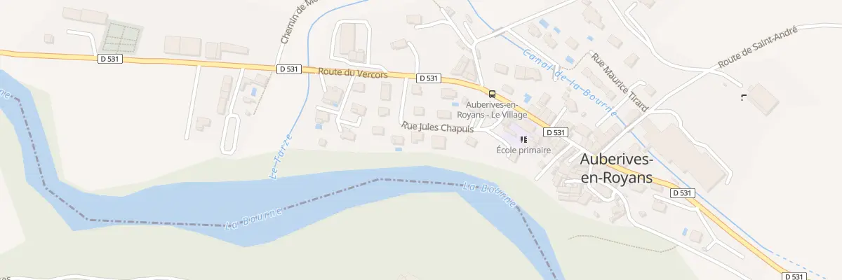 Plan du 5008F Village d’Auberives à Auberives-en-Royans