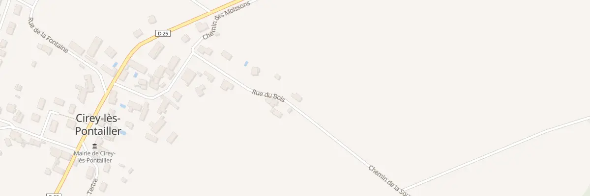Plan du 9 Rue du Bois à Cirey-lès-Pontailler