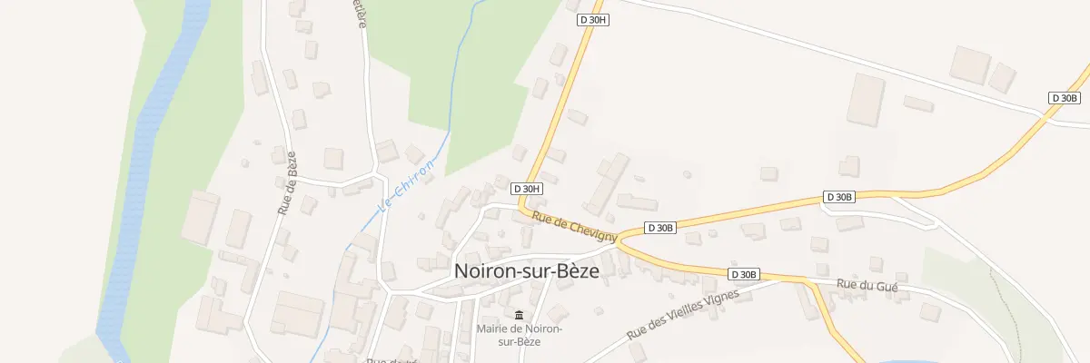 Plan du 8 Rte de Chevigny à Noiron-sur-Bèze