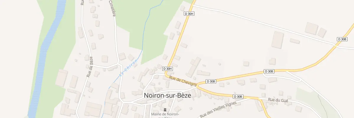 Plan du 10 Rte de Chevigny à Noiron-sur-Bèze