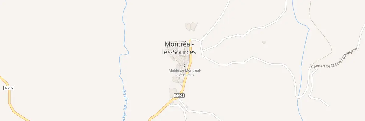 Plan du 63 La Charrière à Montréal-les-Sources