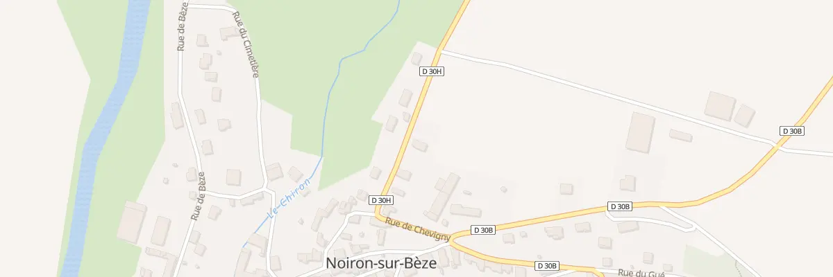 Plan du 12 Rte de Chevigny à Noiron-sur-Bèze