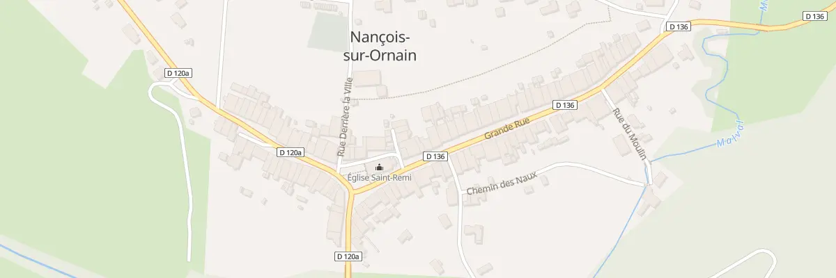 Plan du 3 Gr Grande Rue à Nançois-sur-Ornain