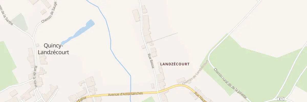 Plan du 8 Rue Basse à Quincy-Landzécourt