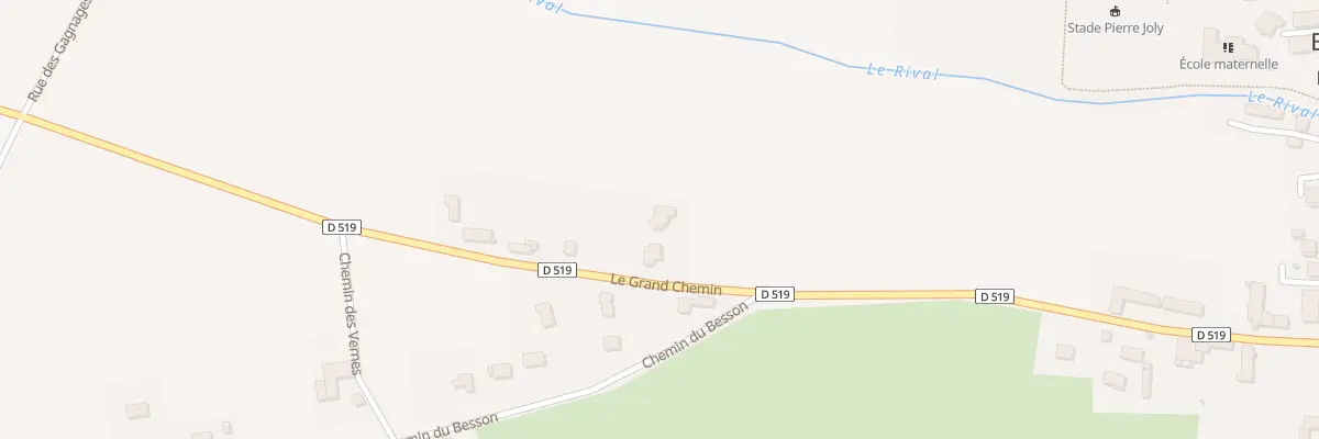 Plan du 122 Le Grand Chemin à Brézins