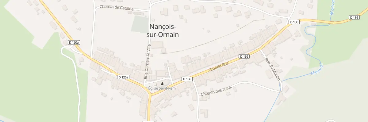 Plan du 7 Gr Grande Rue à Nançois-sur-Ornain