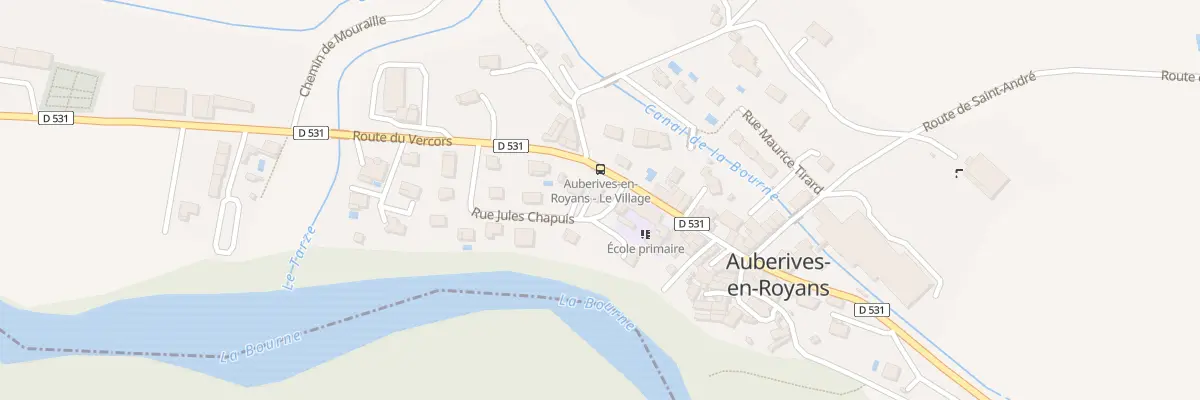 Plan du 185 Rue Jules Chapuis à Auberives-en-Royans