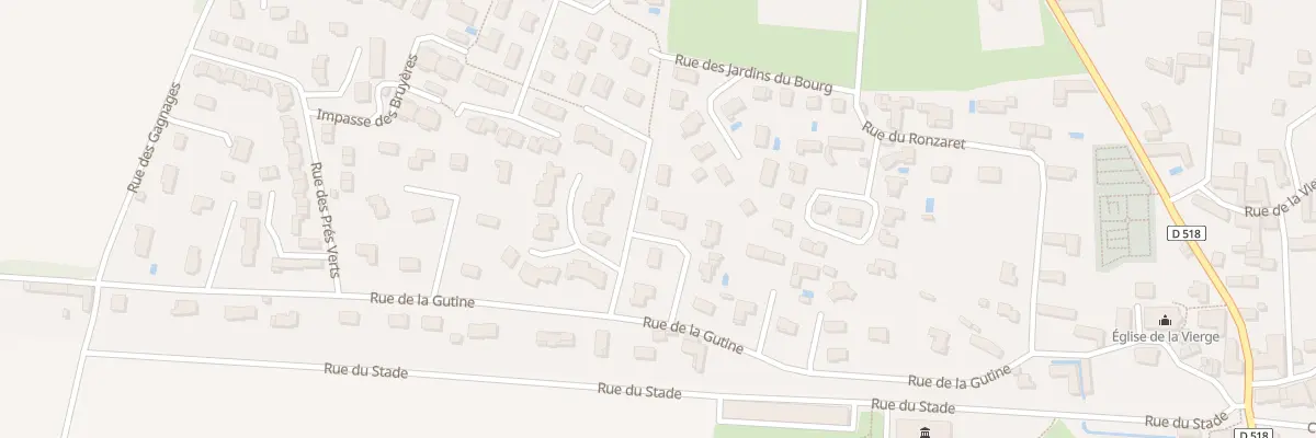 Plan de la Rue des Horizons à Brézins