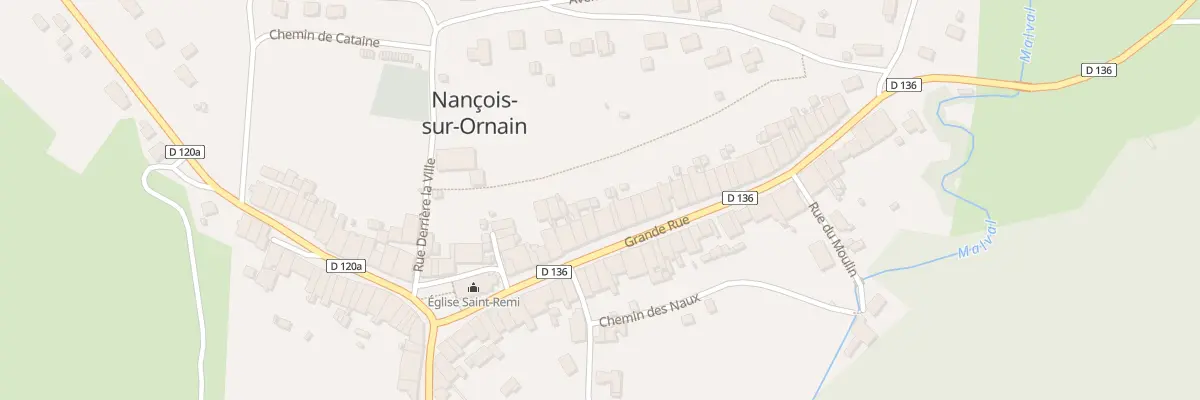 Plan du 15 Gr Grande Rue à Nançois-sur-Ornain