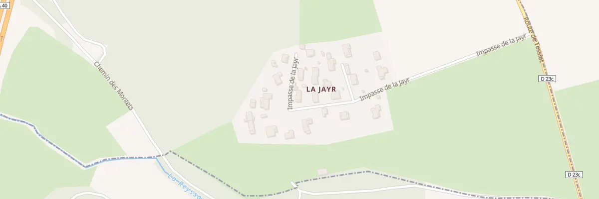 Plan du 410 Imp de la Jayr à Montagnat
