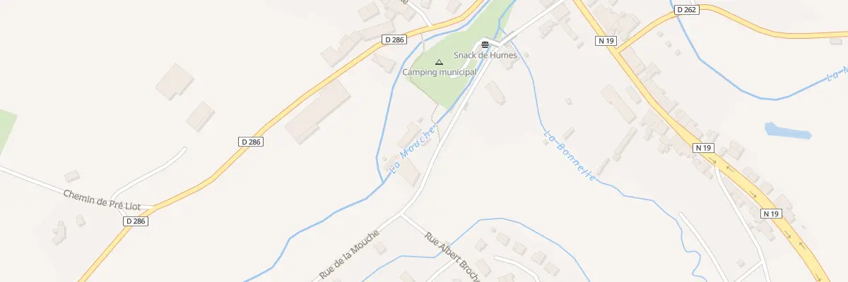 Plan du 6 Rue de la Mouche à Humes-Jorquenay