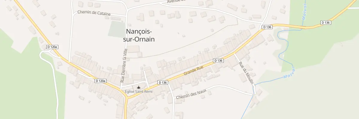 Plan du 17 Gr Grande Rue à Nançois-sur-Ornain