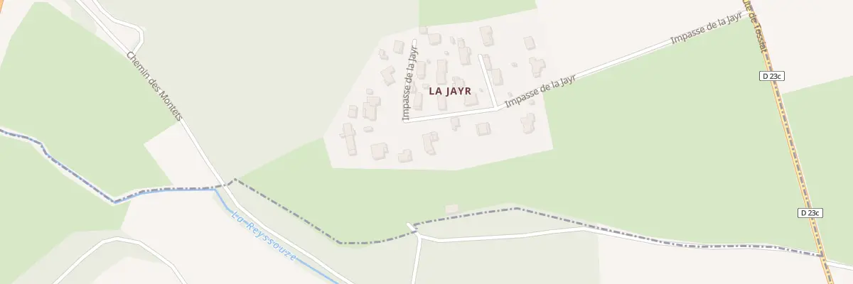 Plan du 5520 La Jayr à Montagnat