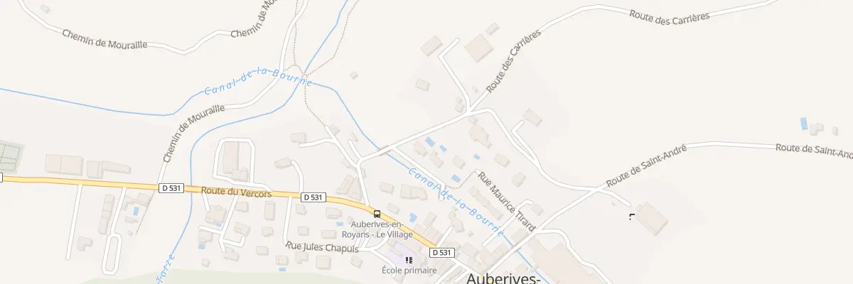 Plan du 15 Imp du Canal à Auberives-en-Royans