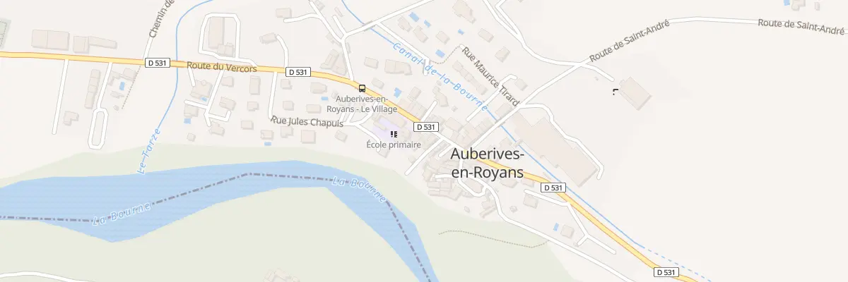 Plan du 5010 Village d’Auberives à Auberives-en-Royans