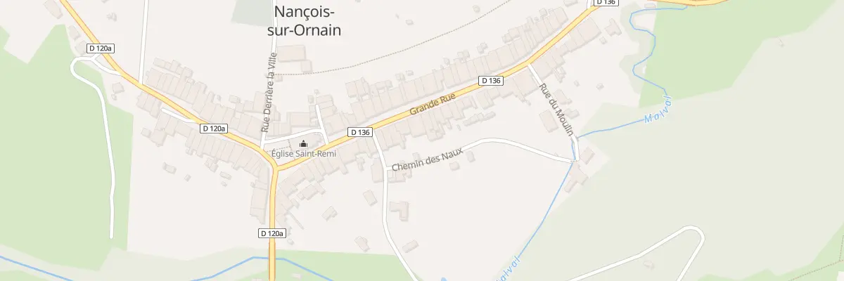 Plan du 36 Gr Grande Rue à Nançois-sur-Ornain