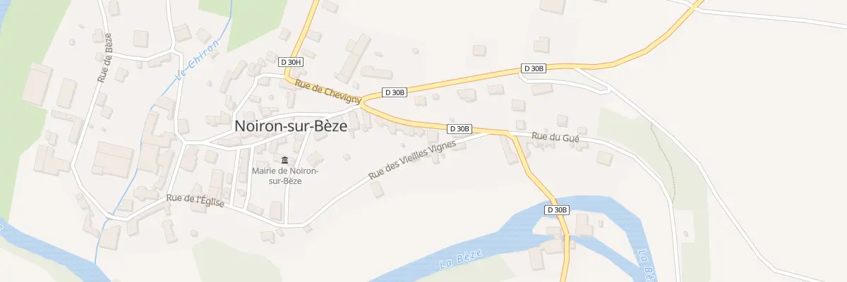 Plan du 8 Rue de la Garnière à Noiron-sur-Bèze