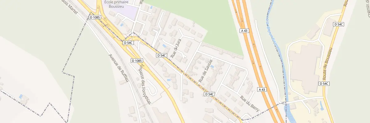 Plan du 4 Rue du Jura à Bourgoin-Jallieu