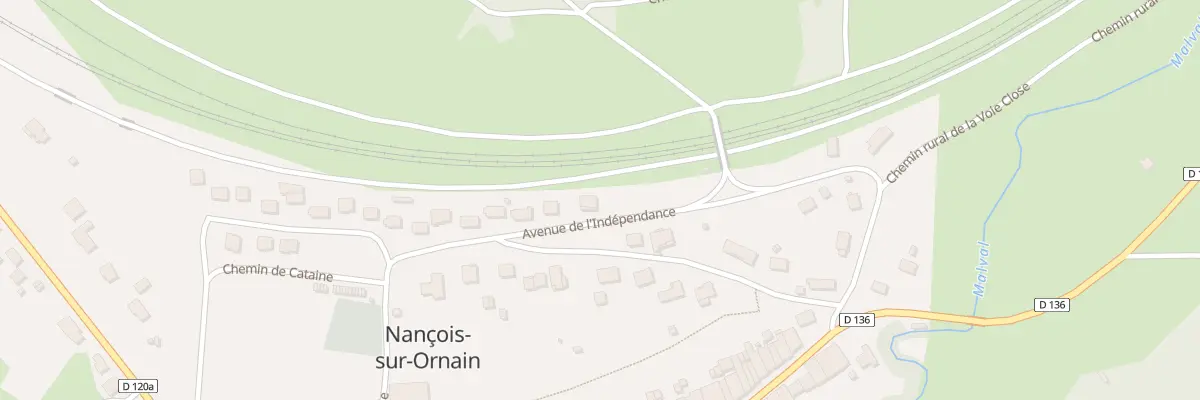 Plan du 31 Av de l’Indépendance à Nançois-sur-Ornain