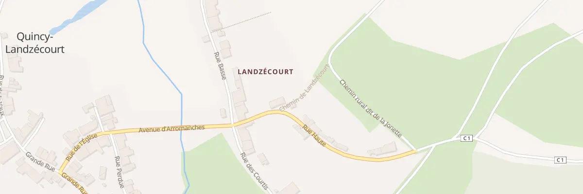 Plan du 1 Rue Haute à Quincy-Landzécourt