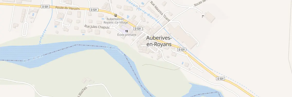 Plan du 5024 Village d’Auberives à Auberives-en-Royans